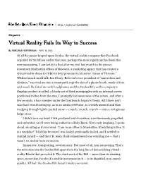 Virtual Reality Fails Its Way to Success