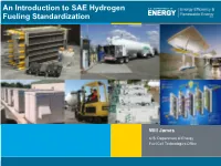 An Introduction to SAE Hydrogen Fueling Standardization