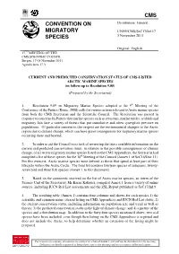 Cms Convention on Migratory Species