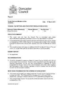 Council Tax Setting Statutory Resolutions Report 2019-20, Item