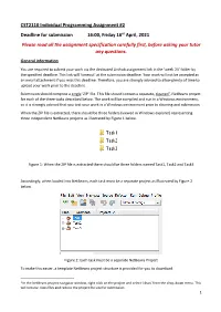 CST2110 Individual Programming Assignment #2 Deadline For
