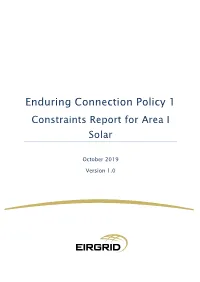 ECP-1 Solar and Wind Constraints