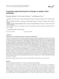 Freshwater Large Branchiopods in Portugal: an Update of Their Distribution