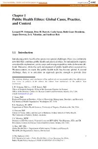 Public Health Ethics: Global Cases, Practice, and Context