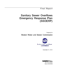 Sanitary Sewer Overflows Emergency Response Plan (SSOERP)