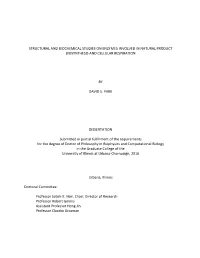 Structural and Biochemical Studies on Enzymes Involved in Natural Product Biosynthesis and Cellular Respiration by David S. Park