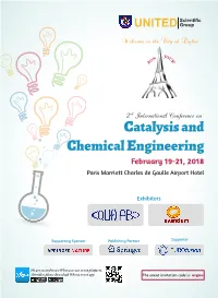 Catalysis-2018 Program