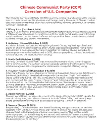 CCP Coercion of U.S. Companies V3