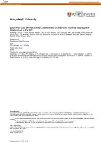 Economic and Environmental Assessment of Seed and Rhizome