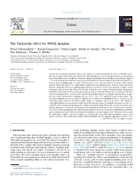 The Yarkovsky Effect for 99942 Apophis ⇑ David Vokrouhlicky´ A, , Davide Farnocchia B, David Cˇapek C, Steven R