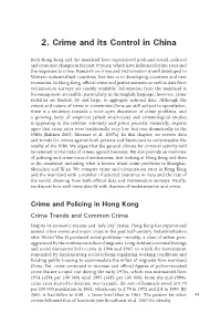 2. Crime and Its Control in China