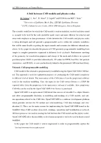 A Link Between CAD Models and Physics Codes