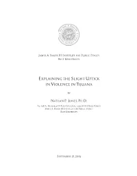 Explaining the Slight Uptick in Violence in Tijuana