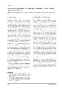 Oracle/Sun Microsystems: the Challenge of Reviewing a Merger Involving Open Source Software