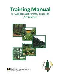 Training Manual for Applied Agroforestry Practices 2018 Edition