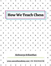 How We Teach Chess