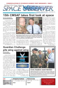 15Th CMSAF Takes First Look at Space by Tech