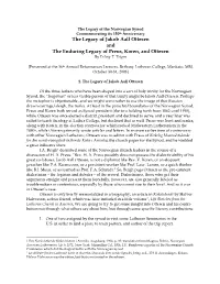 The Legacy of the Norwegian Synod