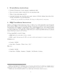 1 R Installation Instructions 2 LATEX Installation Instructions