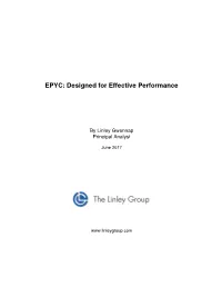 EPYC: Designed for Effective Performance