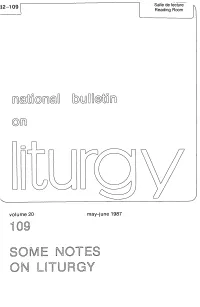 109 Some Notes