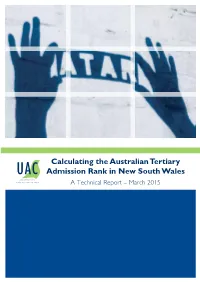 Calculating the ATAR In
