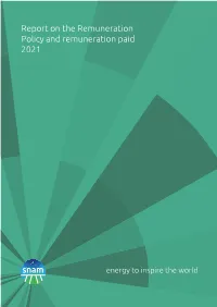 Report on Remuneration Policy and Compensation Paid 2021