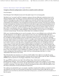 Skeptical Inquirer: Conspiracy The