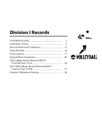 1 2011 Division I VB.Indd