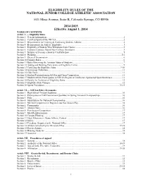 2014-2015 NJCAA Eligibility Pamplet.Pdf
