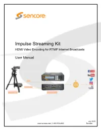 Impulse Streaming Kit Manual