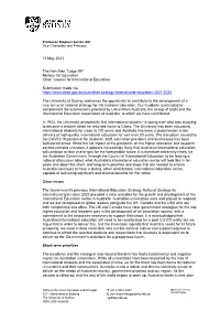 USYD Submission to New International Education Strategy