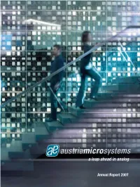Annual Report 2007 Annual Report 2007 Key Figures