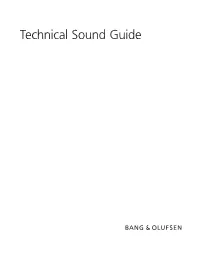 Technical Sound Guide