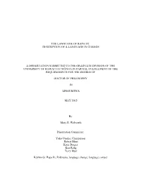 The Language of Rapa Iti: Description of a Language in Change