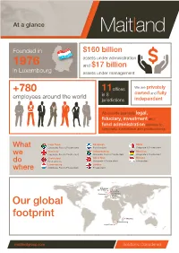 $160 Billion and $17 Billion What We Do Where