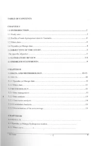 Assessing the Impacts of Rainfall Variability on Hydropower Sector In