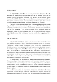 INTRODUCTION in May 1991 There Was a Dramatic Change Of