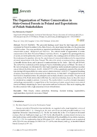 The Organization of Nature Conservation in State-Owned Forests in Poland and Expectations of Polish Stakeholders