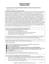 Board of Regents Briefing Paper