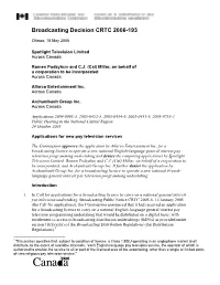 Broadcasting Decision CRTC 2006-193