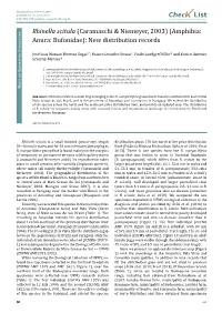 Chec List ISSN 1809-127X (Available at Journal of Species Lists and Distribution