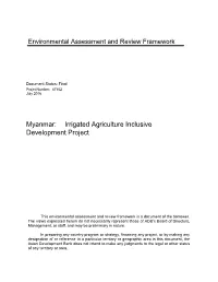 Environmental Assessment and Review Framework