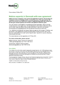 Nobina Expands in Denmark with New Agreement