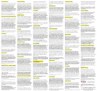 Presentation Summaries