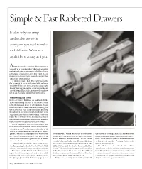 Simple & Fast Rabbeted Drawers