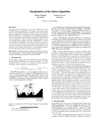 Visualization of the Optics Algorithm