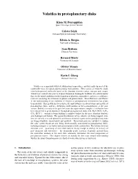 Volatiles in Protoplanetary Disks