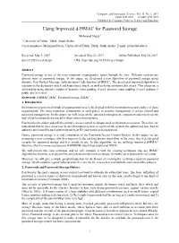 Using Improved D-HMAC for Password Storage