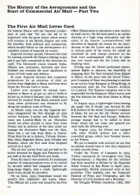 Part Two the First Air Mail Letter Card
